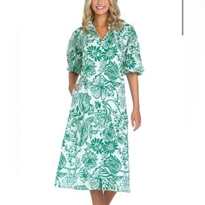 Olivia James Margot Dress, Garden Floral Mint size XS